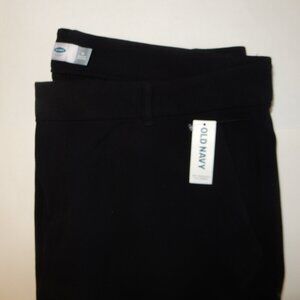 Old Navy Womens Mid-Rise Boot Cut Dress Pants Black Size 18 NWT